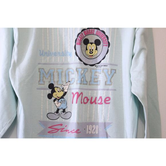 Vintage Walt Disney Mickey Mouse University Sweatshirt Large - Picture 2 of 5